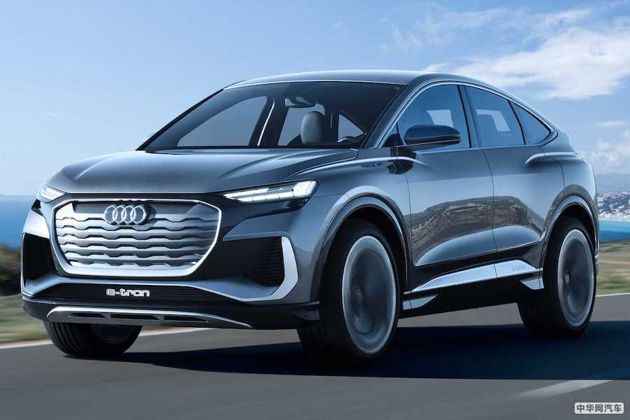 外形动感 奥迪Q4 E-Tron Sportback概念车亮相